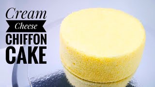 Soft Cream Cheese Chiffon Cake  How To Make Cream Cheese Chiffon Cake  Bake and Toss [upl. by Russom]