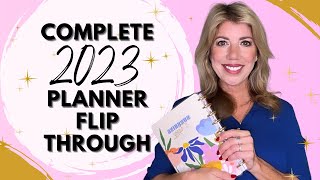 COMPLETE 2023 PLANNER FLIP THROUGH  THE HAPPY PLANNER [upl. by Aidole644]