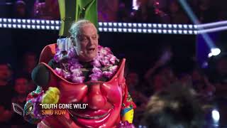 Sebastian Bach Tiki sings “Youth Gone Wild” by Skid Row  The Masked Singer  Season 10 [upl. by Schwing]