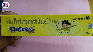 Cheerio Gel  Sodium Monoflurophosphate Gel  Cheerio Gel Uses Benefit Dosage Reviews in Hindi [upl. by Jakob]