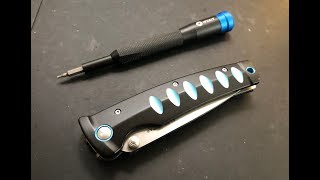 How to disassemble and maintain the Mcusta Katana Pocketknife [upl. by Tandy]