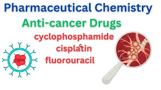 anticancer drugs😊 cyclophosphamide cisplatin fluorouracil pharmaceutical chemistry unit 13 👑 [upl. by Ttayh]