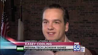 Concordias Codling Inks with Indiana Tech Lacrosse [upl. by Shiri]