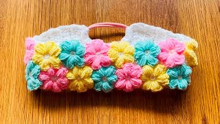 🌈DIADEMA CON FLORES TEJIDA A CROCHET❤ [upl. by Edin981]