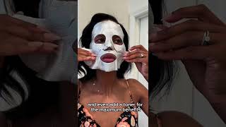 Biggest mistakes made when using sheet mask facecare facemask selflove sheetmask [upl. by Baptist235]