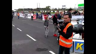 Mr Hobbs Coffee Promo Girls at Fundracer in Mondello Park [upl. by Aelaza]