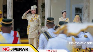 MGPerak Sultan Nazrin Berangkat Ke Istiadat Pengurniaan Darjah Kebesaran Perak [upl. by Perreault]