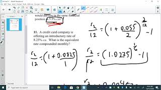 45 Set B Equivalent Interest Rates Applications [upl. by Yrakaz]