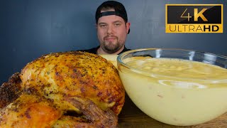 ASMR WHOLE ROTISSERIE CHICKEN amp CHILI CHEESE SAUCE MUKBANG  DAVE KAY ASMR [upl. by Emmerich276]