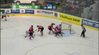 2009 IIHF Canada vs Czech Republic 51 GOALS [upl. by Aiuqcaj]