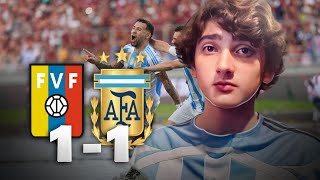 VENEZUELA 1 ARGENTINA 1  ELIMINATORIAS SUDAMERICANAS 2024 RUMBO AL MUNDIAL 2026  ANALISIS [upl. by Adela]