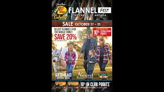 Cabela’s Ad October 17 – October 31 2024 Flannel Fest Sale [upl. by Yann]