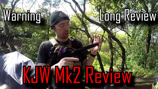 KJW MK2 Full Long Review Quiet airsoft Snipers sidearm [upl. by Halas93]