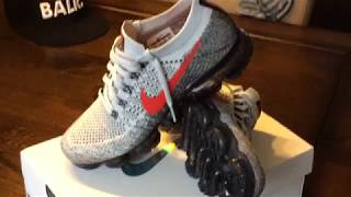 Nike Air VAPORMAX FLYKNIT quotOGquot  2018 CollectionPure PlatinumUniversity RedBlackPart 119 [upl. by Charpentier617]