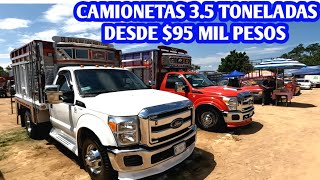 CAMIONETAS 35 TONELADAS DESDE 95 MIL PESOS MX FORD F350 SUPER DUTY CAMION JAC 25 TN CHEVROLET [upl. by Hamfurd]