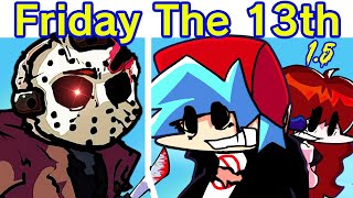 Friday Night Funkin VS Jason Voorhees  Friday the 13th Game 15  Freddy vs Jason FNF ModHorror [upl. by Yesac524]