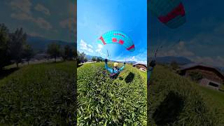 Ass to the grass  Speedflying Kronplatz  landing over the corn field shorts [upl. by Roberto]