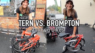 Brompton vs Tern folding bike  Which is the Best [upl. by Paderna]