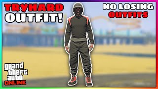 Easy Black Joggers Black Racing Belt Tryhard Modded Outfit No Transfer GTA Online [upl. by Noni834]