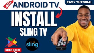 How to install Sling TV on Android TV 2024 Without Google Play Store [upl. by Eniarda]