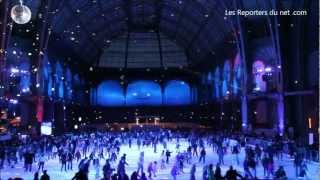 Patinoire à Paris au GrandPalais [upl. by Eemak]