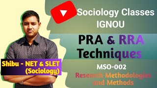 PRA and RRA Techniques  Comparison between PRA and RRA  IGNOU MSO 002 [upl. by Anibas]