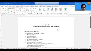 Writing the Findings Discussion and Conclusion Chapter of the Thesis [upl. by Rossing]