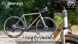 Eddy Merckx Corsa Strasbourg handmade w Columbus steel  your companion for offroad adventures [upl. by Ahsinauj]