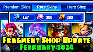 FRAGMENT SHOP FEBRUARY UPDATE🌸  WHICH SKINS amp WHICH HEROES🤔 [upl. by Aihsemot429]