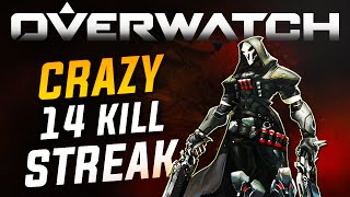 Overwatch  Reaper quotEPIC 14 KILL STREAKquot Xbox One Overwatch Gameplay [upl. by Delores426]