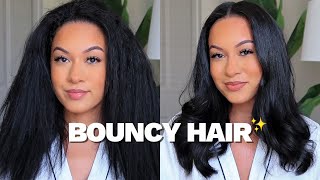 Bombshell Hair At Home Blowout Routine  Marie Jay [upl. by Cele]