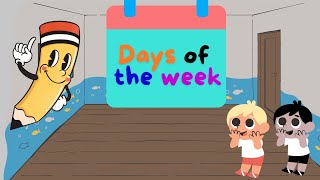 The days of the week  Nursery Rhymes amp Kids Songs [upl. by Bogosian804]