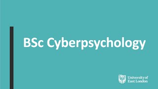 UEL Cyberpsychology BSc Promo [upl. by Ehgit45]