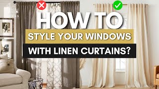 How to Style Your Windows with Linen Curtains  Design Furniture [upl. by Adolpho946]