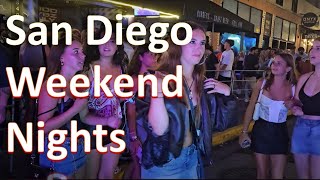 San Diego California Night life Saturday Night Clubs and Party Girls Americas Finest City 2024 [upl. by Trojan]