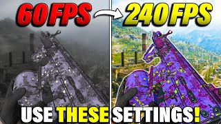 BEST PC Settings for Warzone SEASON 1 Optimize FPS amp Visibility [upl. by Siuqramed]