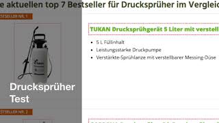 Drucksprüher Test 2018  die besten 7 Testsieger im Vergleich [upl. by Nayrda]