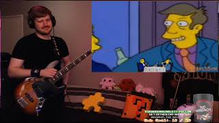 Steamed Hams But Its A Gorillaz Bass Cover  Twitch Highlight [upl. by Eimmelc681]