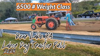 Allis Chalmers WD45 PULLING 6500 WEIGHT CLASS  Bear Lake PA Tractor Pull Labor Day 2024 [upl. by Seluj928]