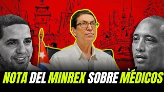 🔥El MINREX se burla del pueblo cubano y de la MEMORIA de los MÉDICOS [upl. by Twum]