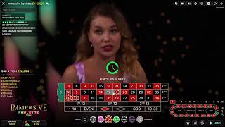 ROULETTE WIN  IMMERSIVE ROULETTE BIG WIN [upl. by Latrena]