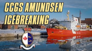 CCGS Amundsen  Icebreaking [upl. by Alvina]