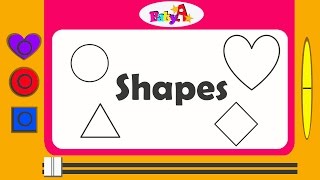 Shapes  Spelling of shapes  Nursery learning of shapes by BabyA Nursery channel [upl. by Neerihs551]