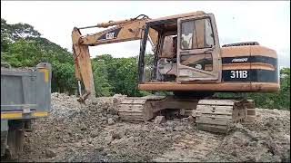 caterpillar cat 312B driving test in Bangladesh 🇧🇩🇧🇩 [upl. by Inal]