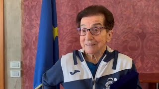 Padovana primatista mondiale di corsa a 90 anni quotMa non sono una eroinaquot [upl. by Nivri]