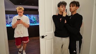 We Snuck Into Jake Pauls House For 24 Hours CAUGHT [upl. by Holbrook320]