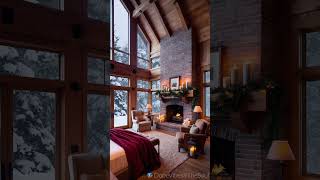 Escape To A Winter Wonder Cabin Cozy Fireside Retreat [upl. by Muirhead]