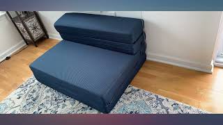 Milliard TriFold Foam Folding Mattress and Sofa Bed for Guests Twin XL review [upl. by Kcyred984]