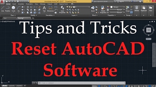 RESET AUTOCAD TO DEFAULTS [upl. by Eloccin]