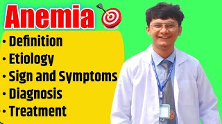 Anemia  classification cause symptoms diagnosis  treatment [upl. by Rona]